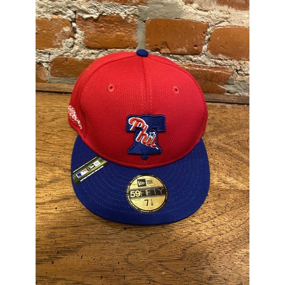 Era 59fifty Philadelphia Phillies Mlb Batting Practice Fitted New Hat Size 7 1/8